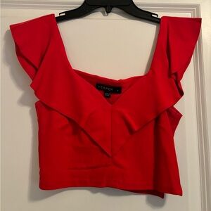 Red crop top!
